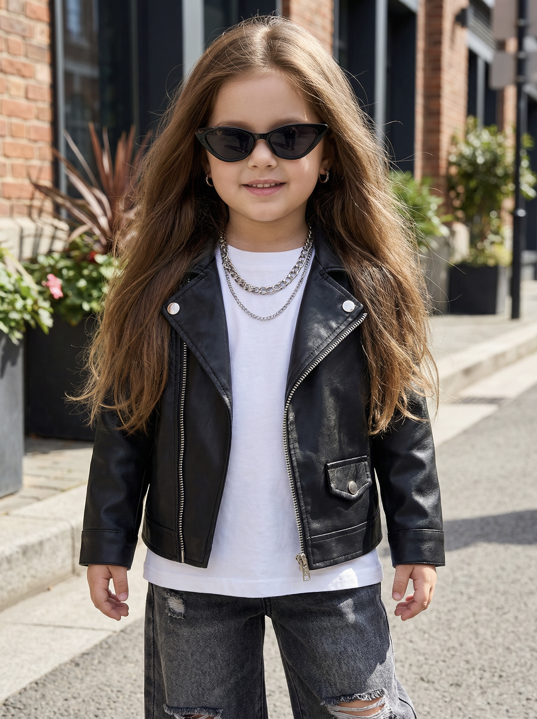 Куртка кожаная Artcher kids Jacket0005blackNEW - фото 12