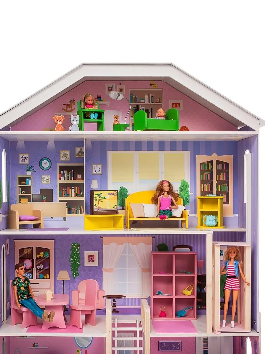 Домик для кукол PAREMO 135 см с мебелью PD316-03 - фото 10
