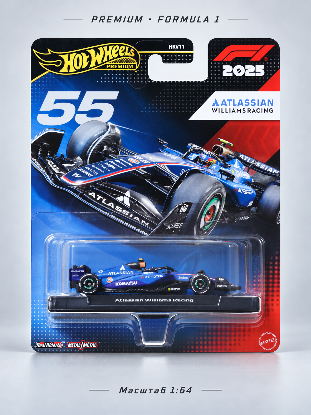 Болид Hot Wheels Premium Formula 1 JKD85 1:64 JKD85 - фото 1