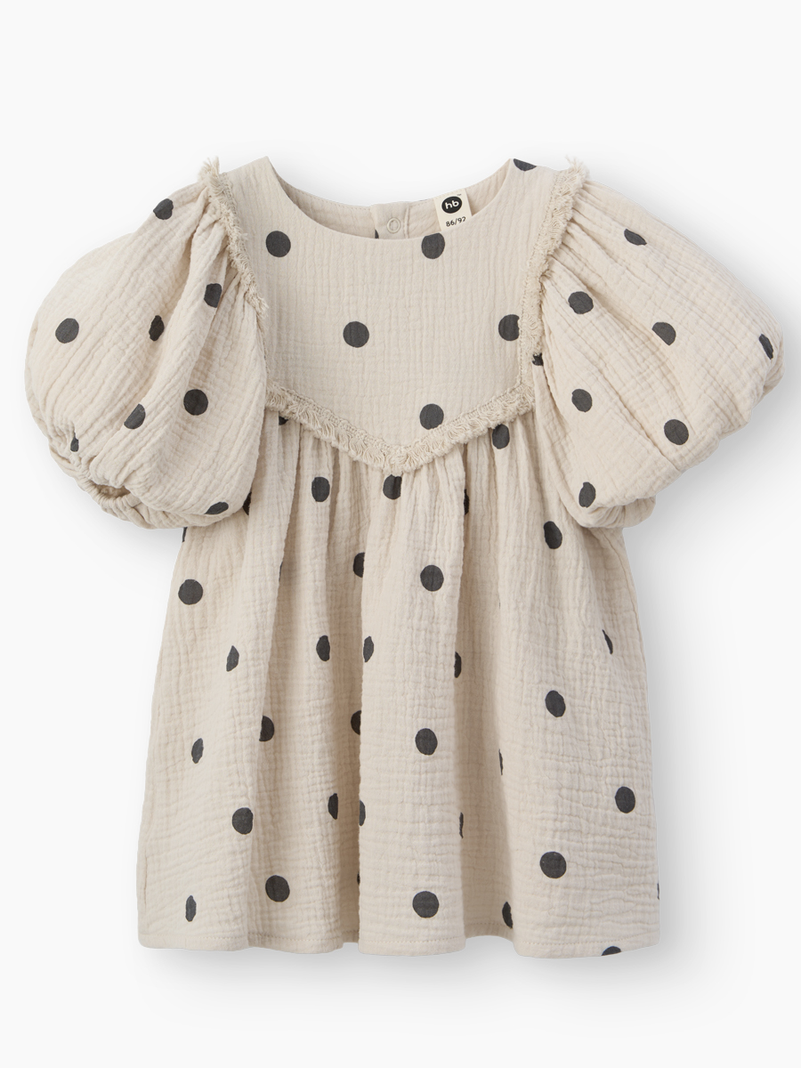 Платье Happy Baby 88132-1_beige-with-dots - фото 15