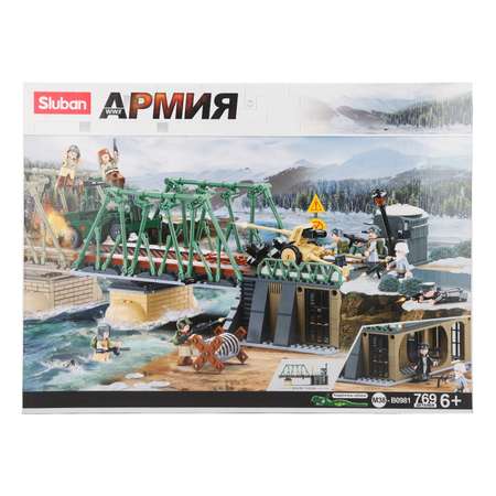Конструктор SLUBAN Зимняя атака блочный