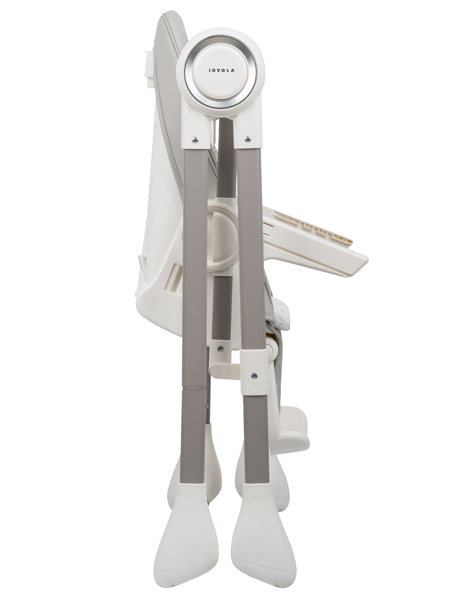 Стульчик для кормления JOVOLA Muza с функцией электрокачели серый - фото 24