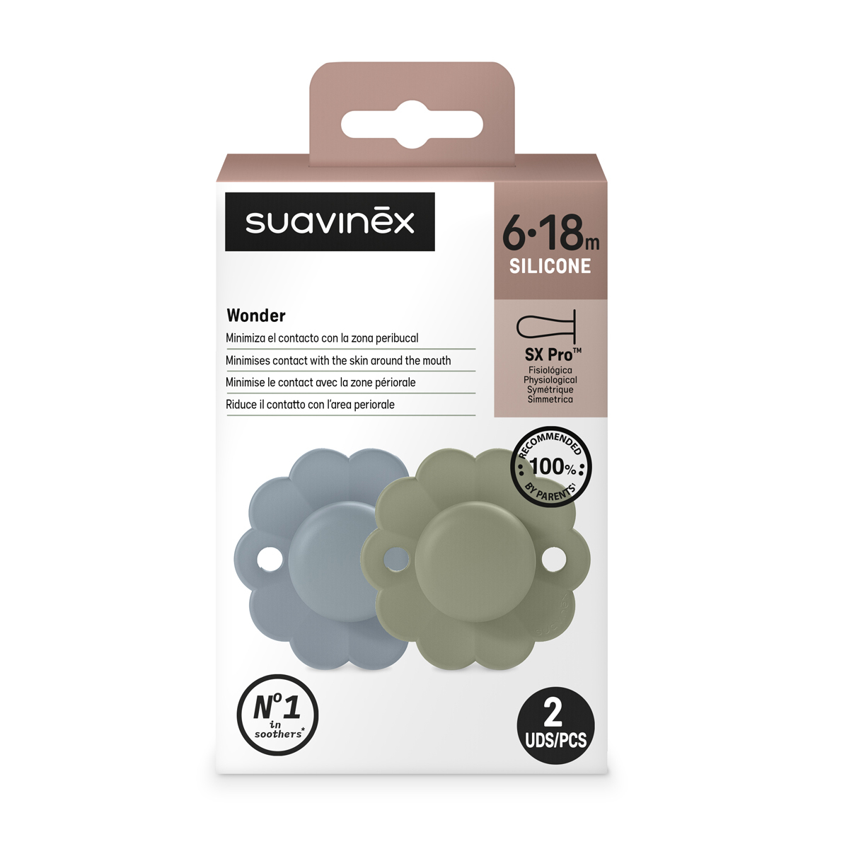 Пустышка Suavinex силикон ортодонтическая от 6 мес. 2 шт. - фото 5