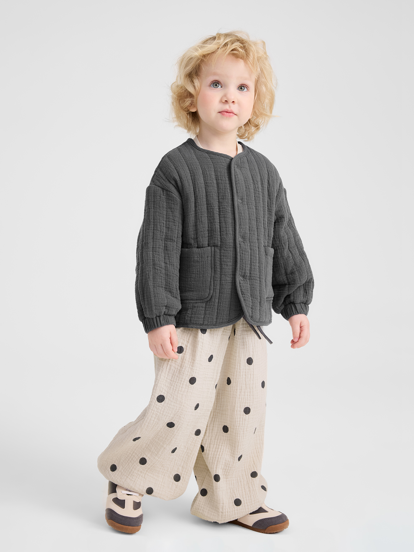 Брюки Happy Baby 88272_beige with dots - фото 10