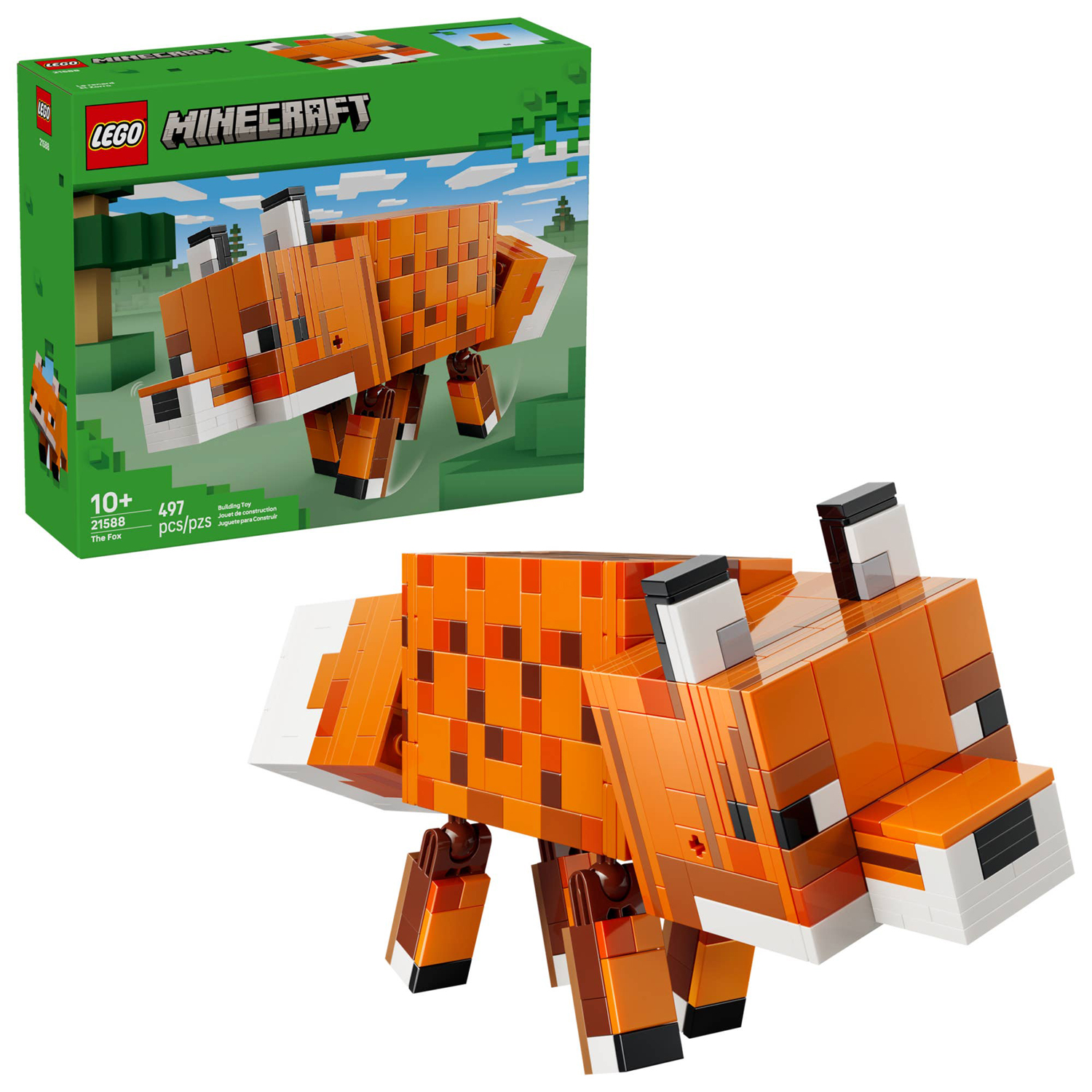 Конструктор LEGO Minecraft Лиса 497 дет. - фото 1