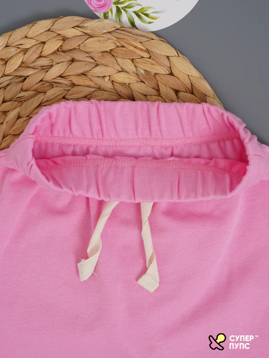 Костюм Супер Пупс нбр/фут/штан/розовыйветочки - фото 10