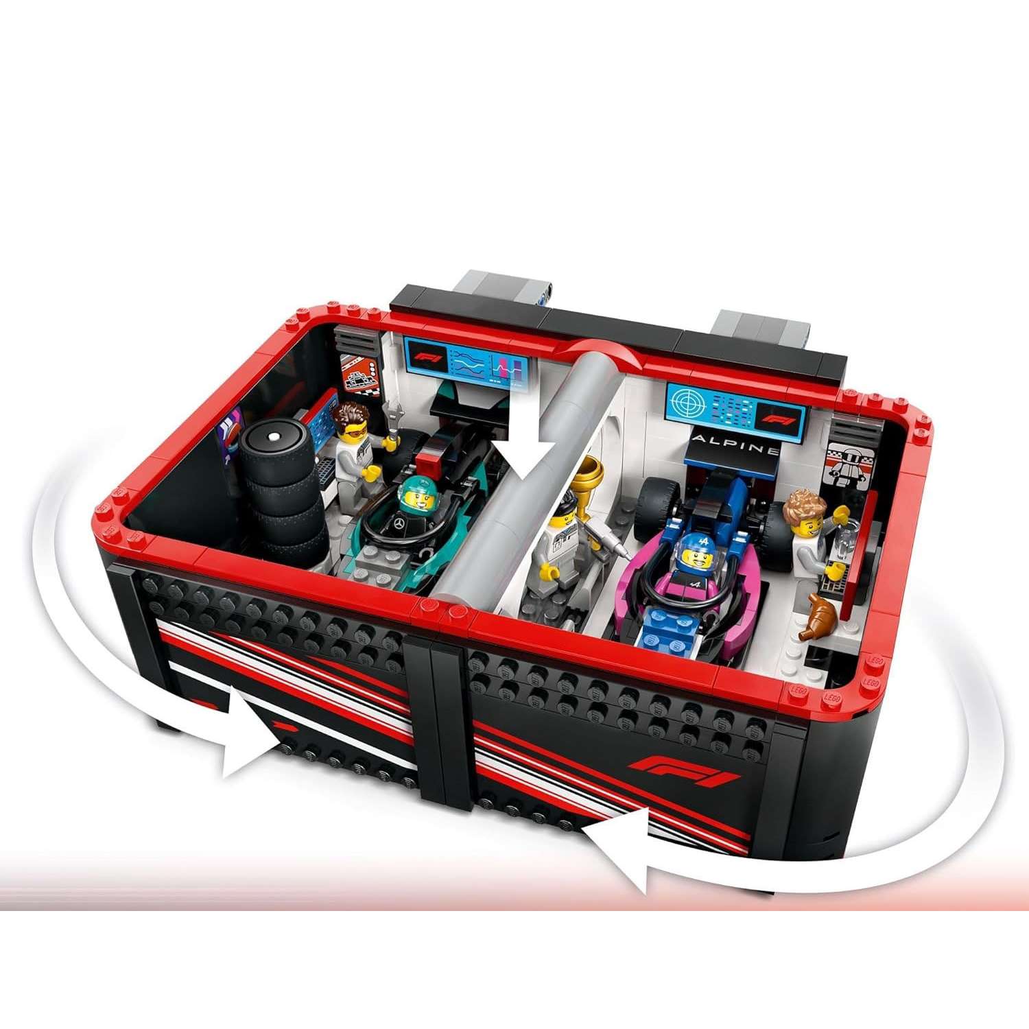 Конструктор LEGO City Гараж Mercedes-AMG и Alpine блочный - фото 2