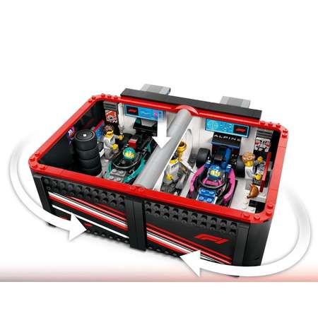Конструктор LEGO City Гараж Mercedes-AMG и Alpine блочный