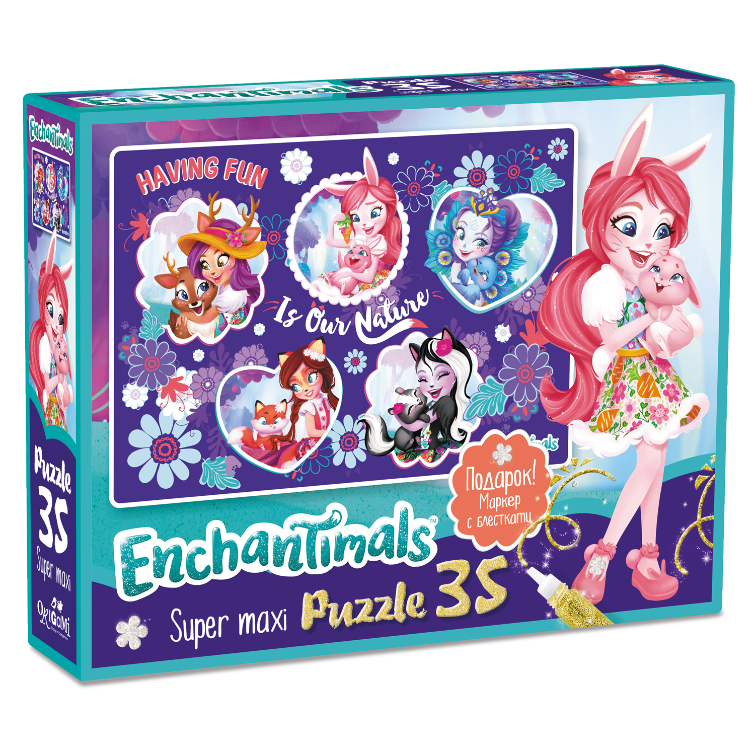 Пазл ORIGAMI Enchantimals классический в ассортименте - фото 5