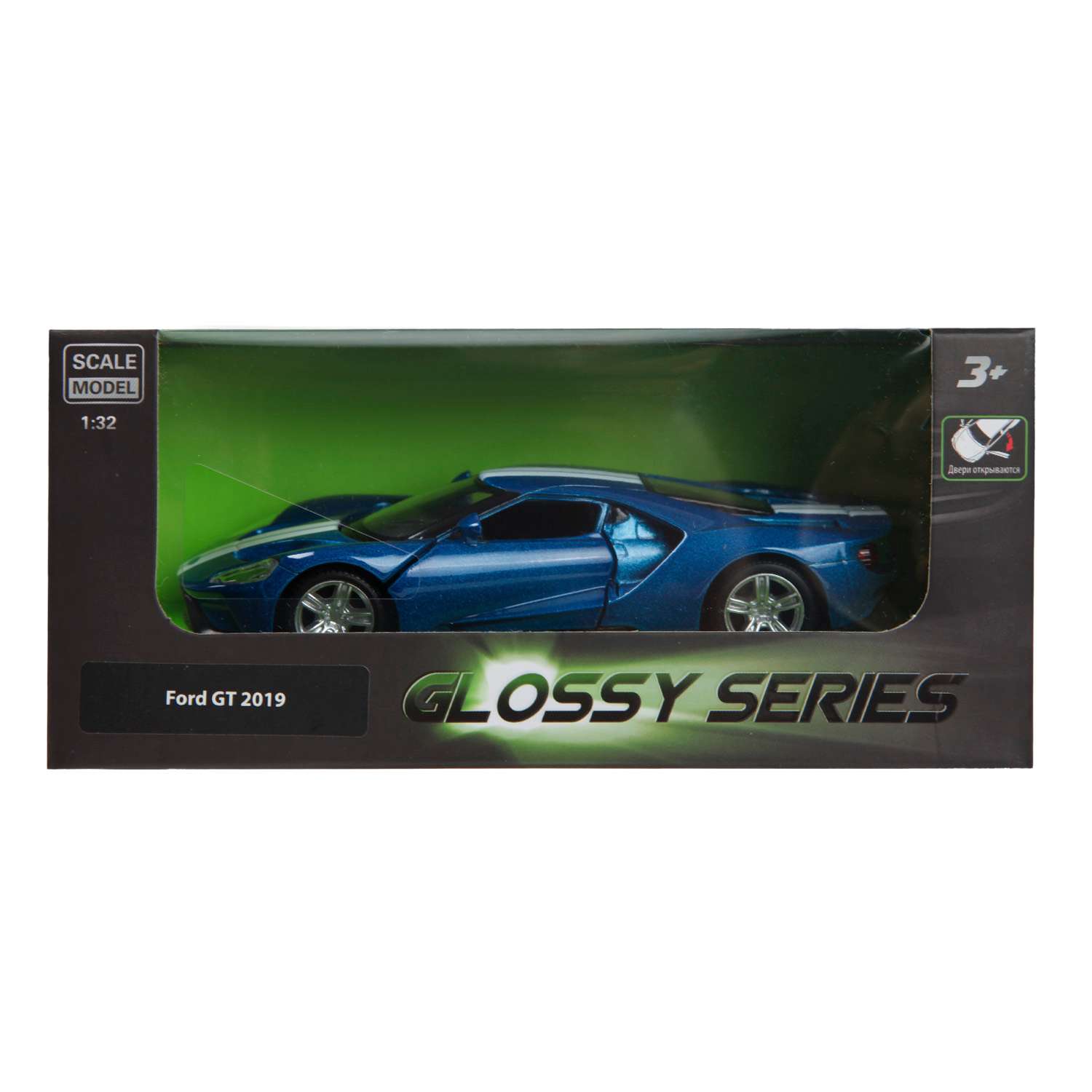 Автомобиль Mobicaro Ford GT with stripe 1:32 в ассортименте 544050C - фото 7