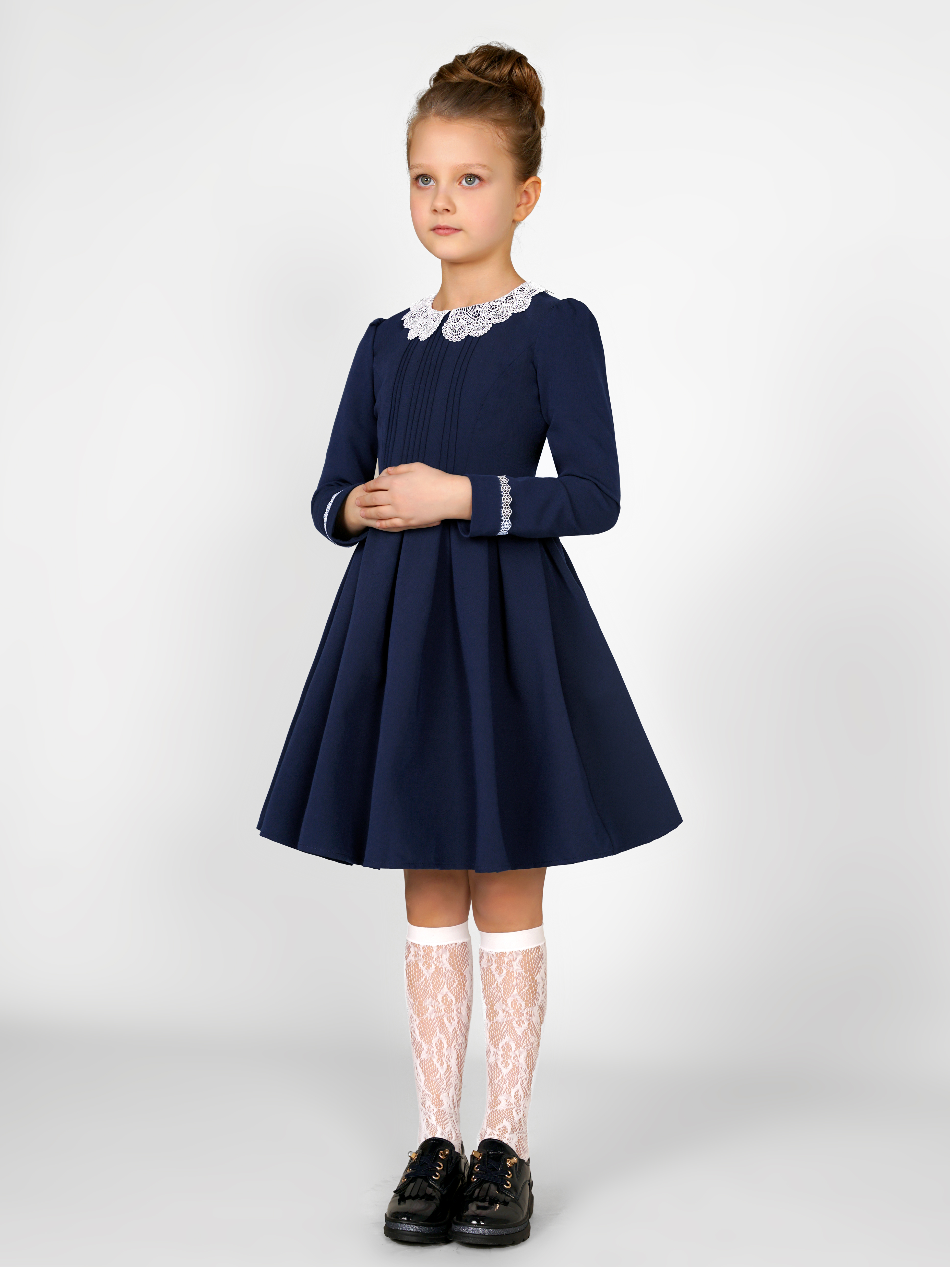 Платье ALISIA FIORI 024200ES/темно-синий - фото 8