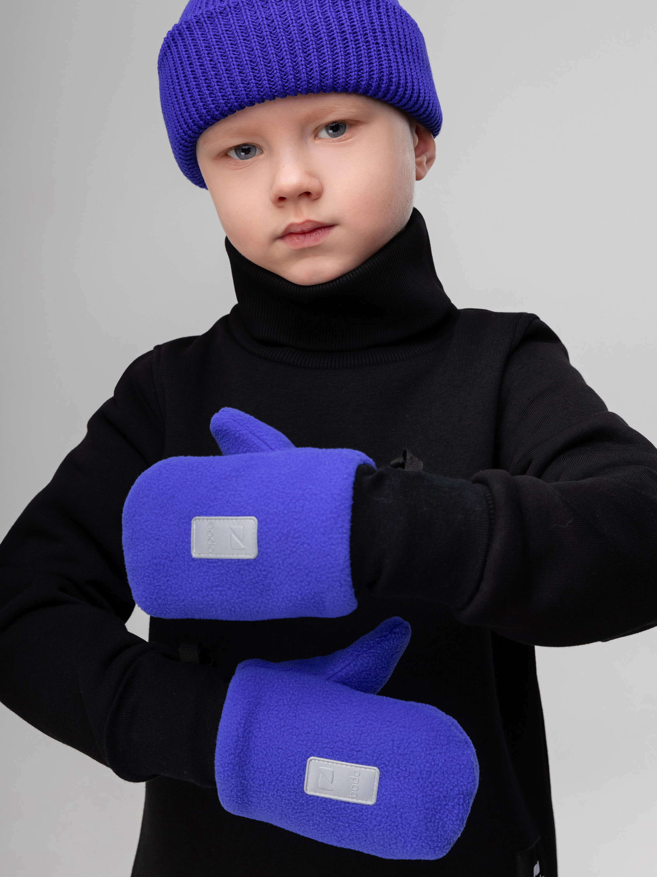 Варежки Bodo 61-3MU_синий - фото 1