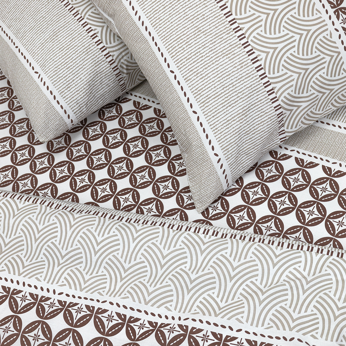 Комплект постельного белья BRAVO Кремат семейный 5 предм. - фото 11