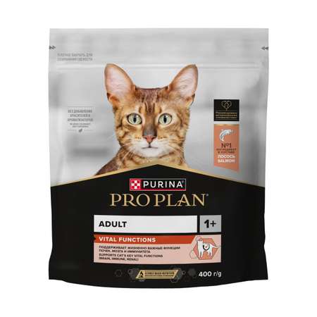 Корм сухой для кошек PRO PLAN Optirenal 400г лосось