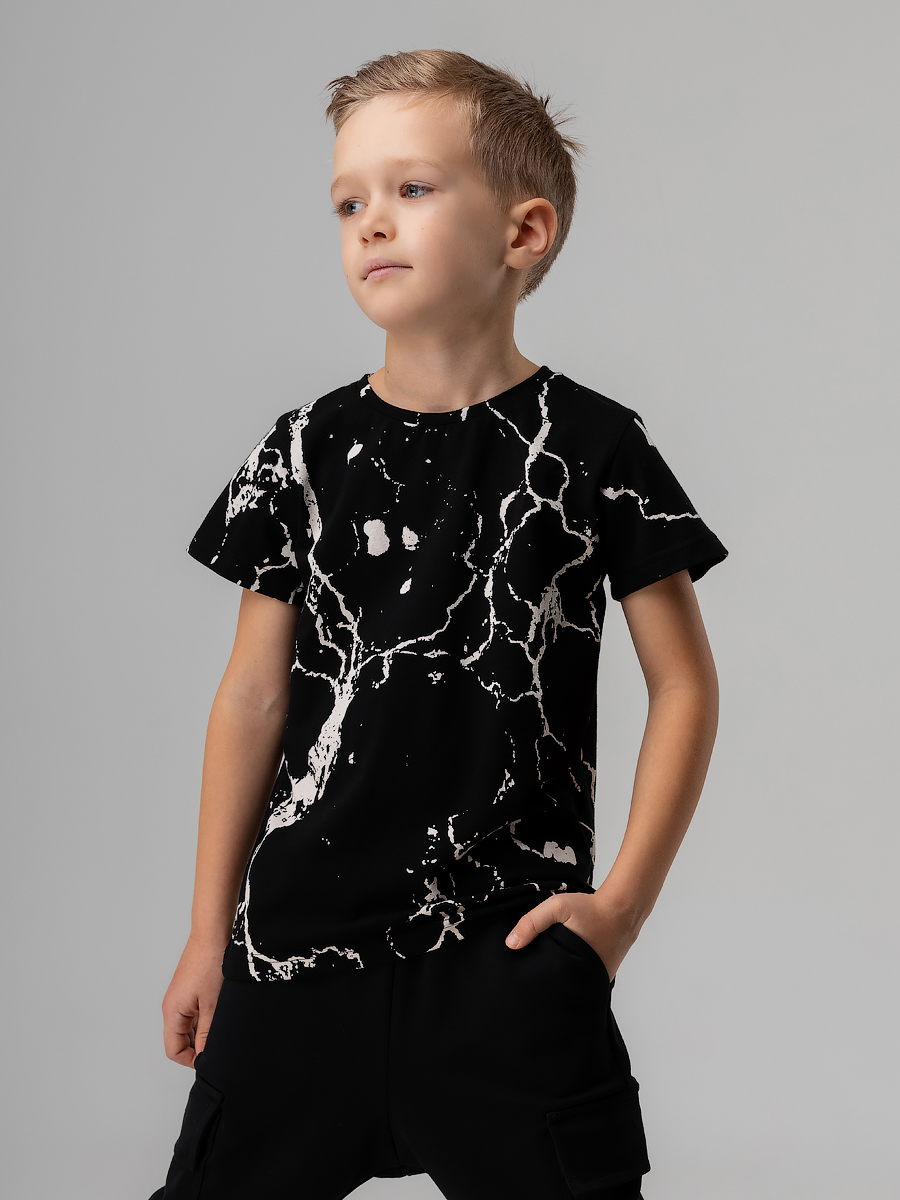 Футболка Bodo 4-316MU_черный (мрамор) - фото 1