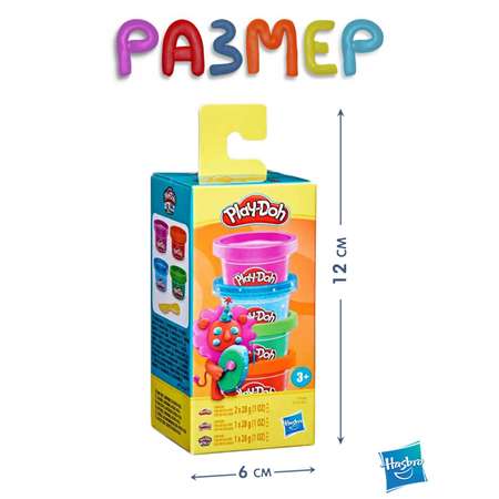 Масса для лепки Hasbro Play-Doh Дикий мир 4 цв.