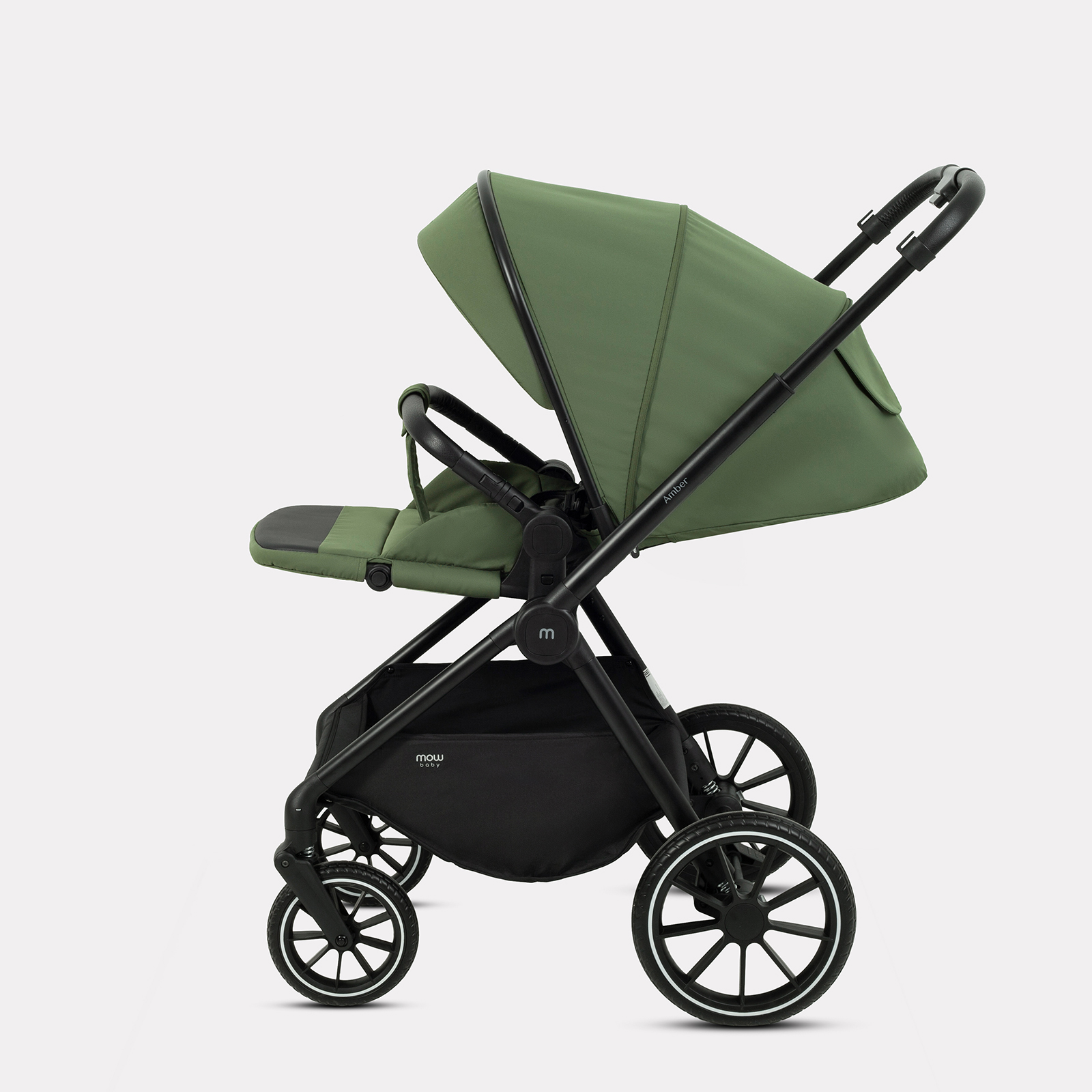 Коляска 3в1 MOWbaby AMBER зеленый - фото 16