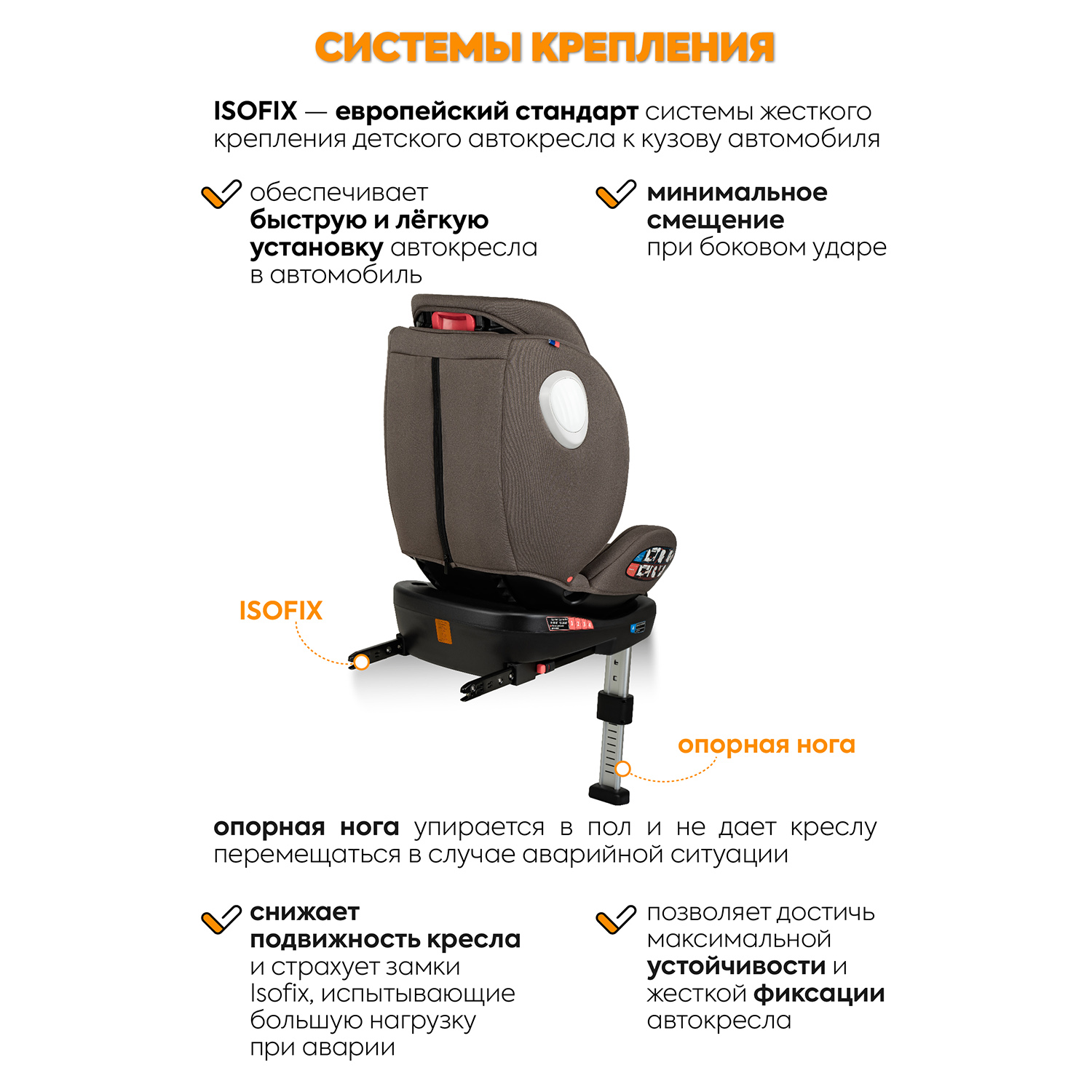Автокресло JOVOLA Jet Isofix 0+/1/2/3 (0-36 кг) - фото 3