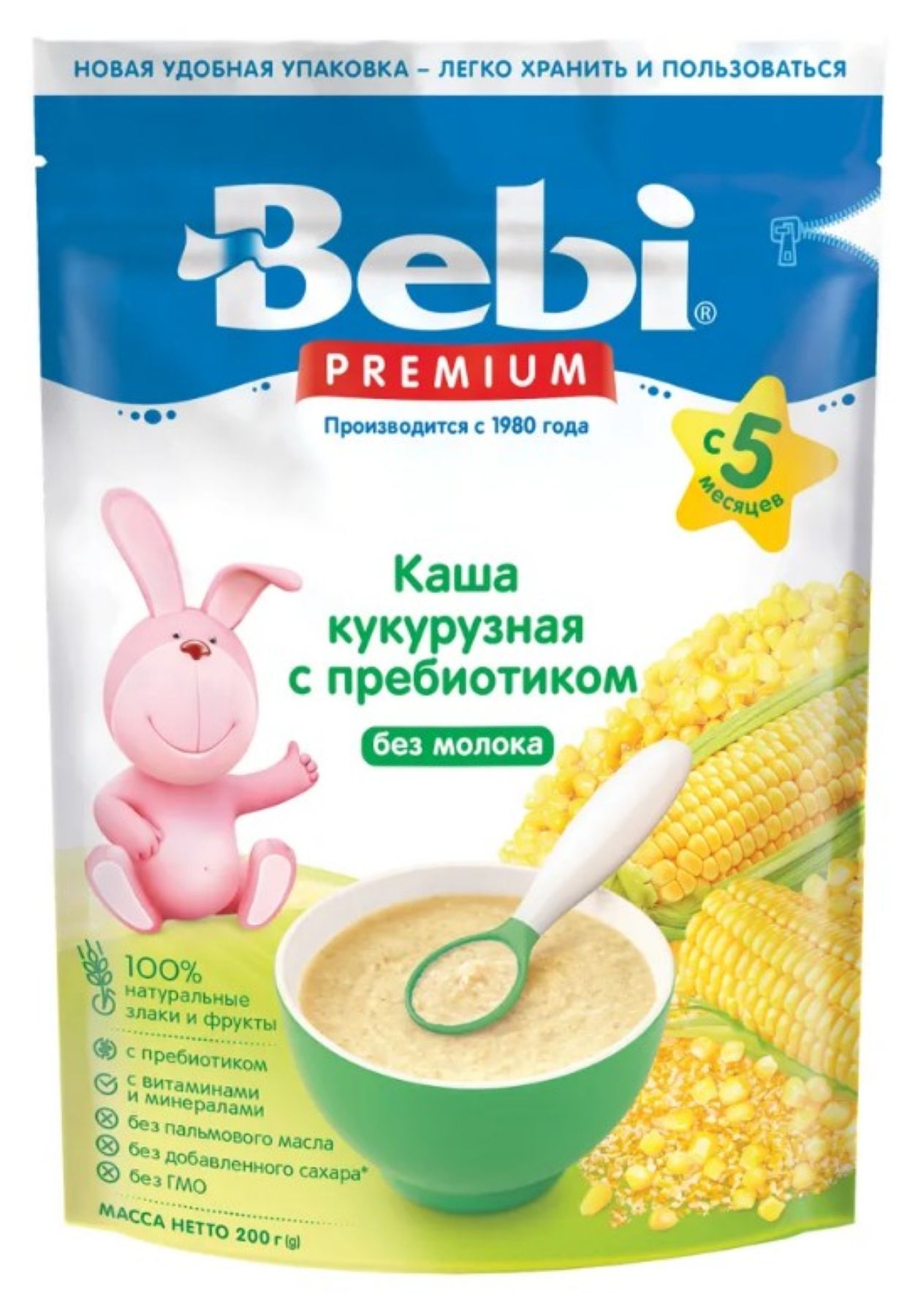 Безмолочная каша Bebi Premium Кукурузная - фото 1