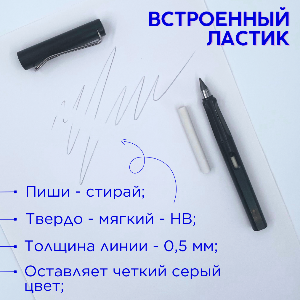 Карандаши чернографитные CANBI 1 шт. - фото 5