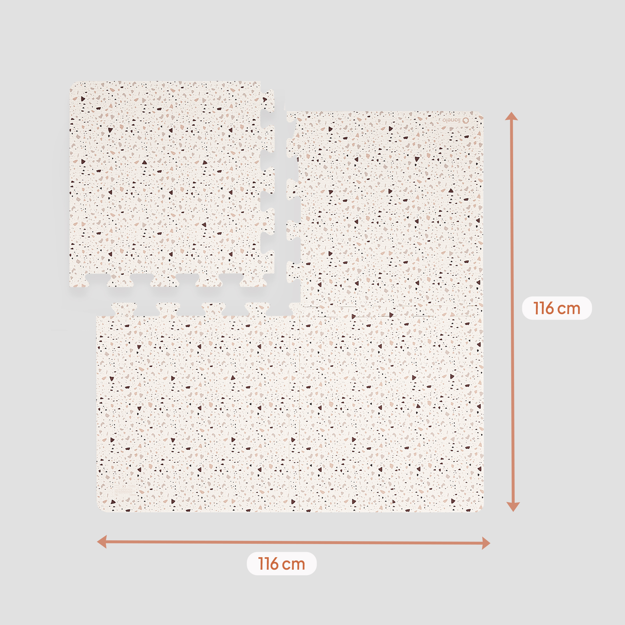 Коврик-пазл Lionelo Yoka 118 x 173 см 6 шт. - фото 10