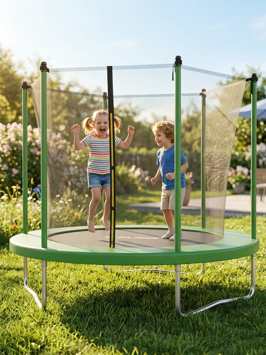 Батут уличный Plank SKY 8ft internal 244см с внутренней сеткой - фото 8