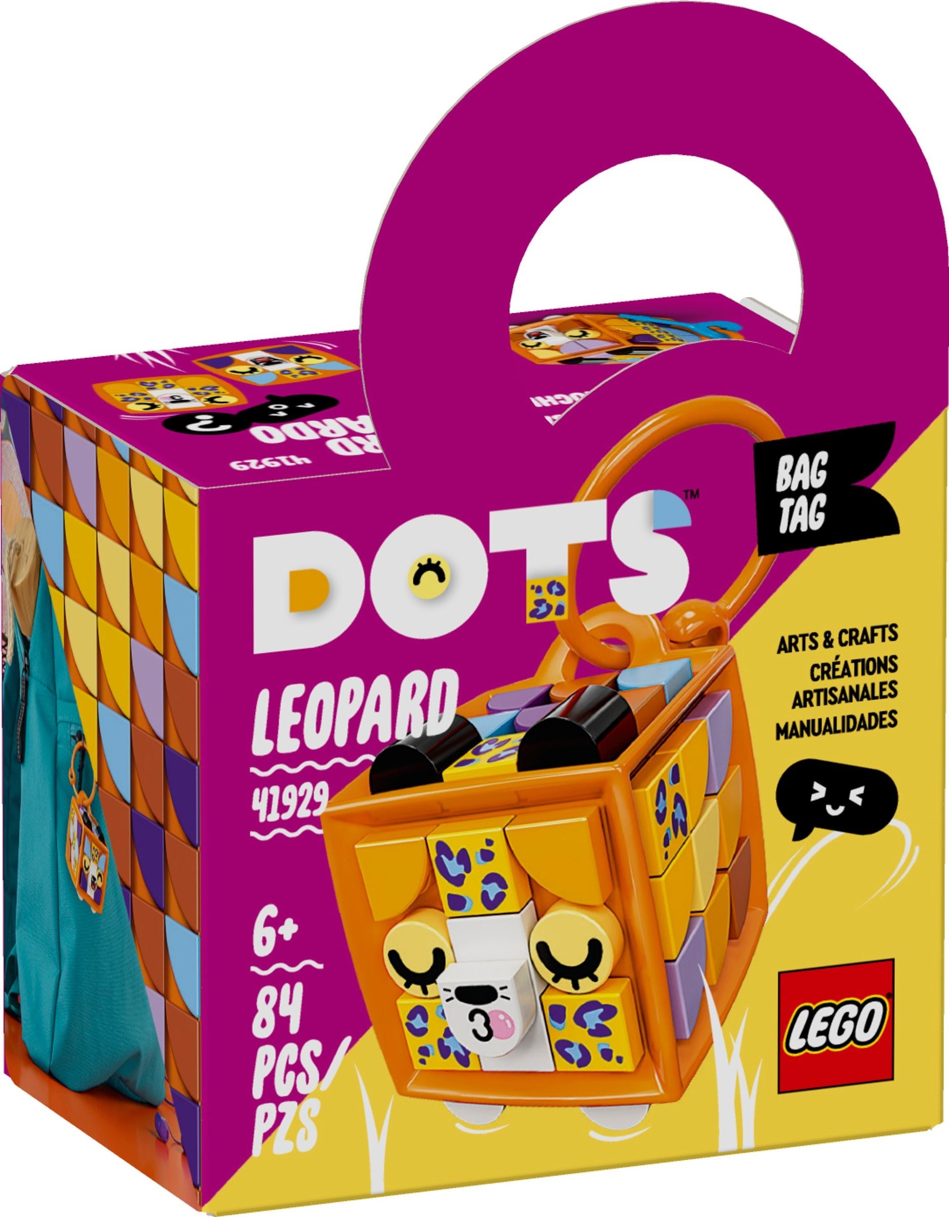Изображение товара Конструктор LEGO DOTS Брелок Леопард 41929 для творчества и аксессуаров