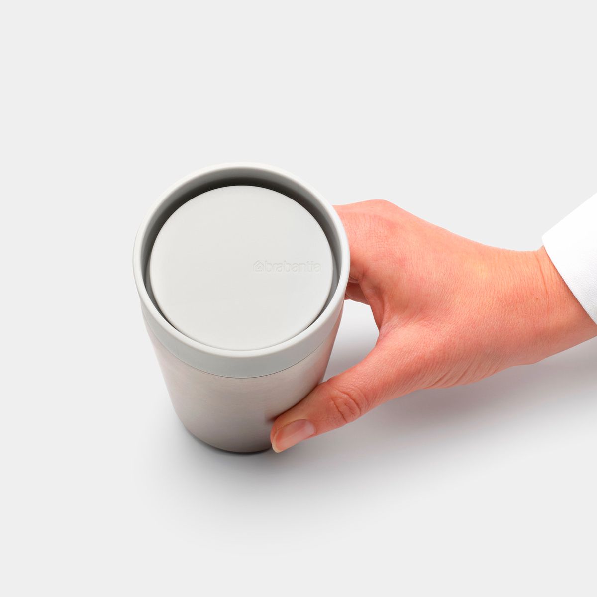 Термокружка Brabantia Make&Take 200мл светло-серый 228742 - фото 6