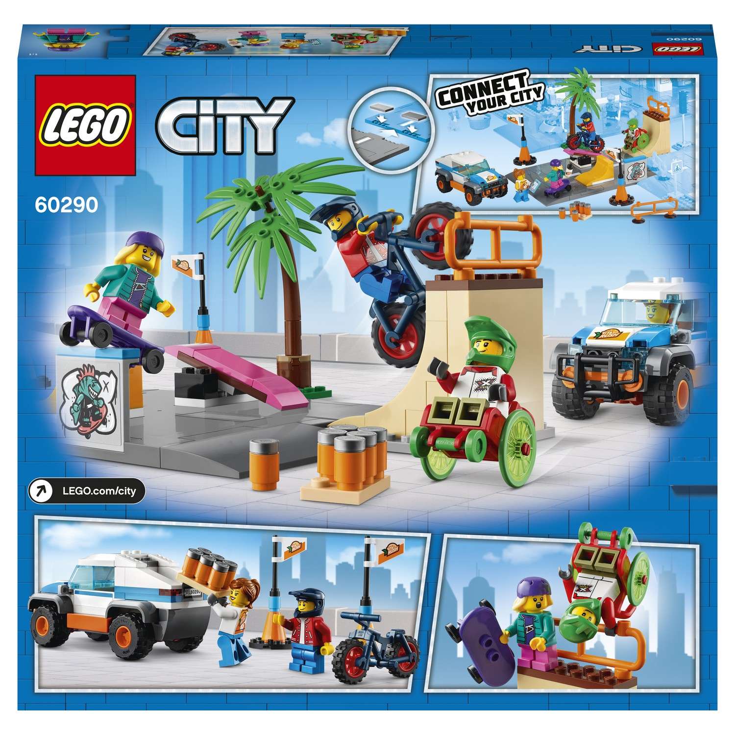Конструктор LEGO City Скейт-парк блочный - фото 3