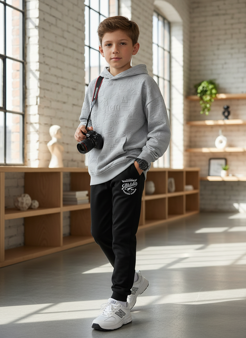 Брюки Утенок 446п черный атлетик - фото 1