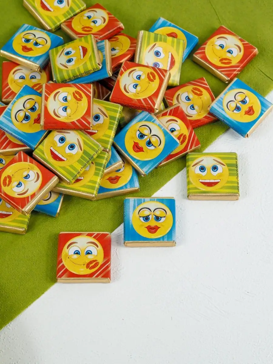 Маленькие шоколадки KORTEZ Веселые Мэйлики 100 шт 5г глазурь - фото 9