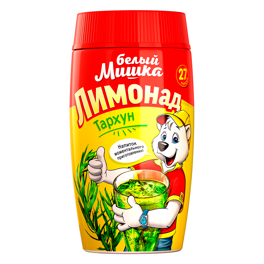 Сухая смесь для лимонада Белый мишка Тархун 500 г. - фото 1