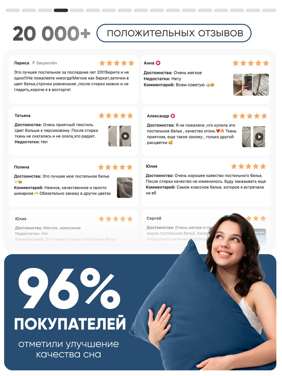 Комплект постельного белья My Cool Home двуспальный 4 предм. - фото 8