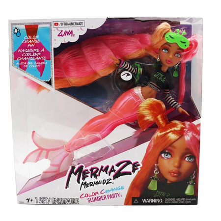 Кукла модельная Mermaze Mermaidz Color Change Zuna
