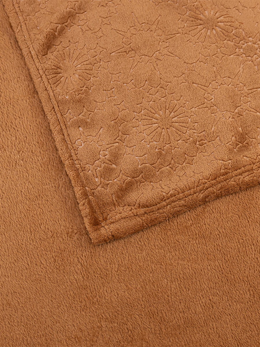 Покрывало BRAVO с тиснением бежевый 150 x 200 см велсофт - фото 4