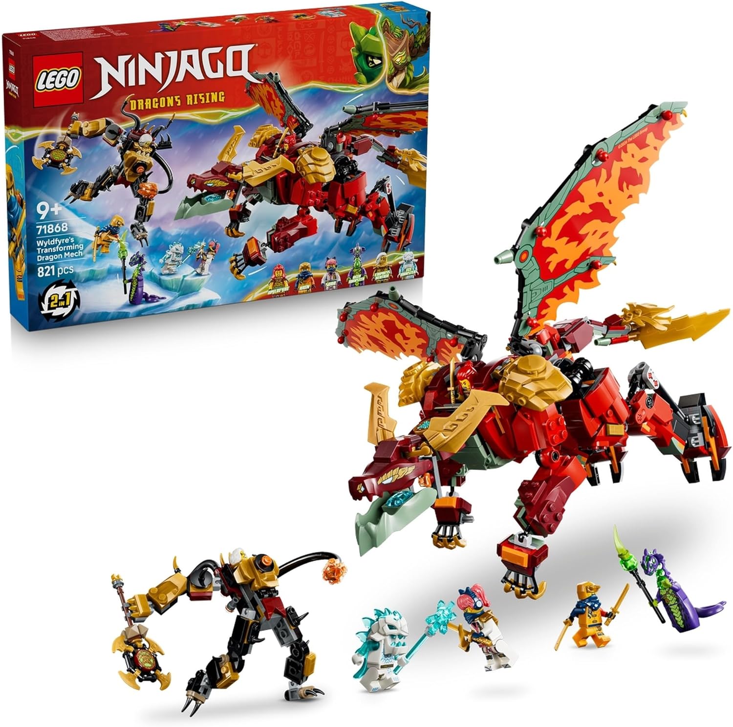 Конструктор LEGO NINJAGO Уайлдфайра 821 дет. - фото 1