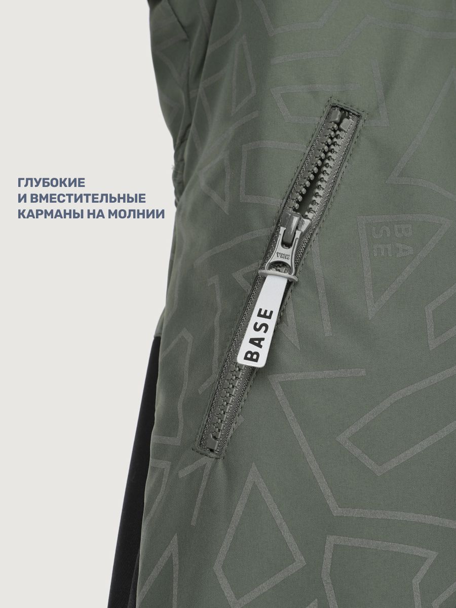 Комбинезон BASE by NIKASTYLE б8з10725 хаки/черный - фото 12