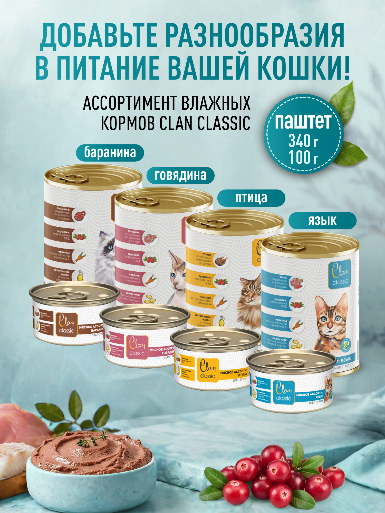 Корм для кошек сухой Clan Classic Sensitive 33/14 с чувствительным пищеварением рыба и индейка 20кг - фото 8