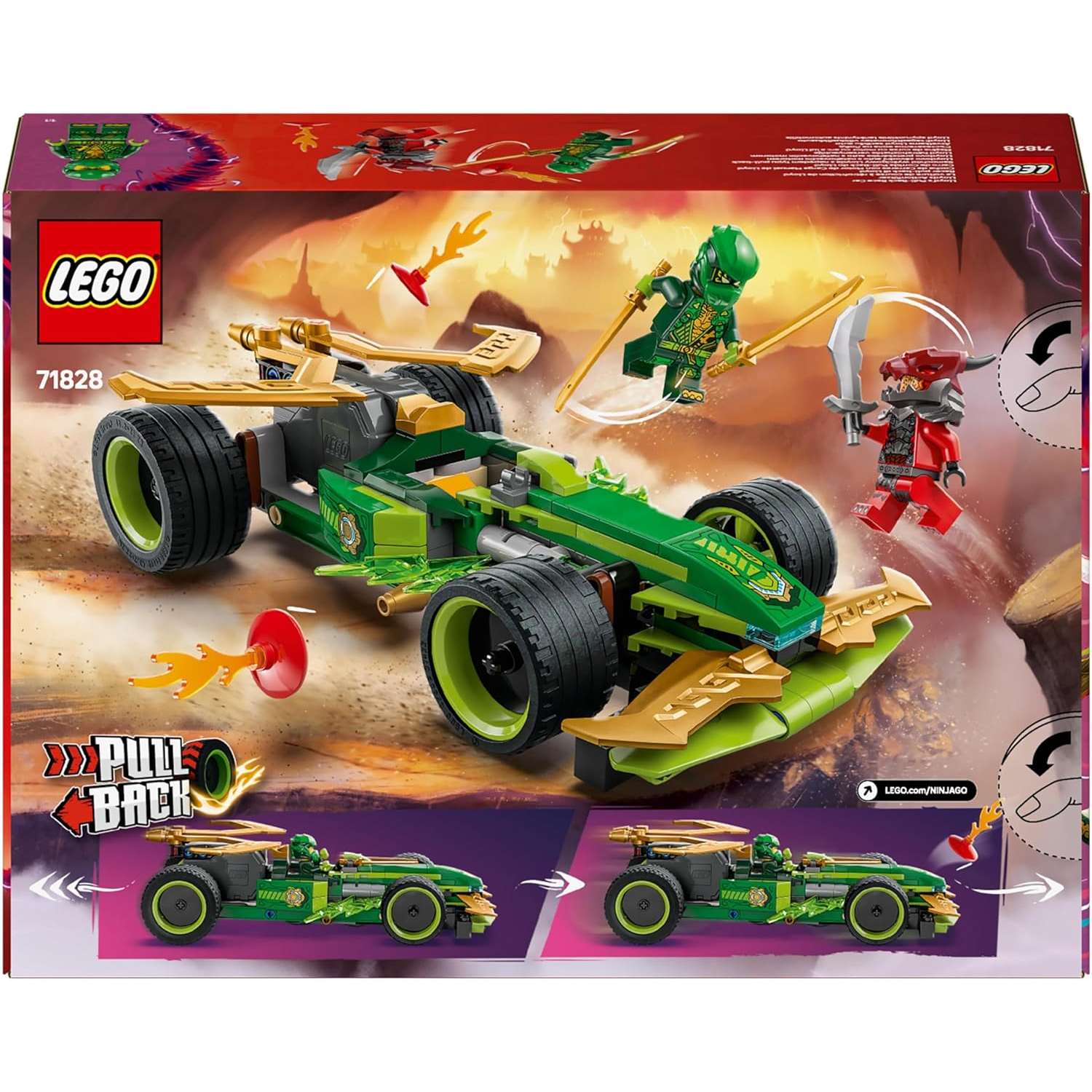 Конструктор LEGO NINJAGO Гоночный автомобиль Ллойда блочный - фото 6