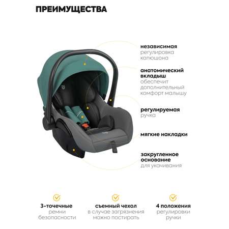 Коляска трансформер JOVOLA Folk Зеленый зеленый