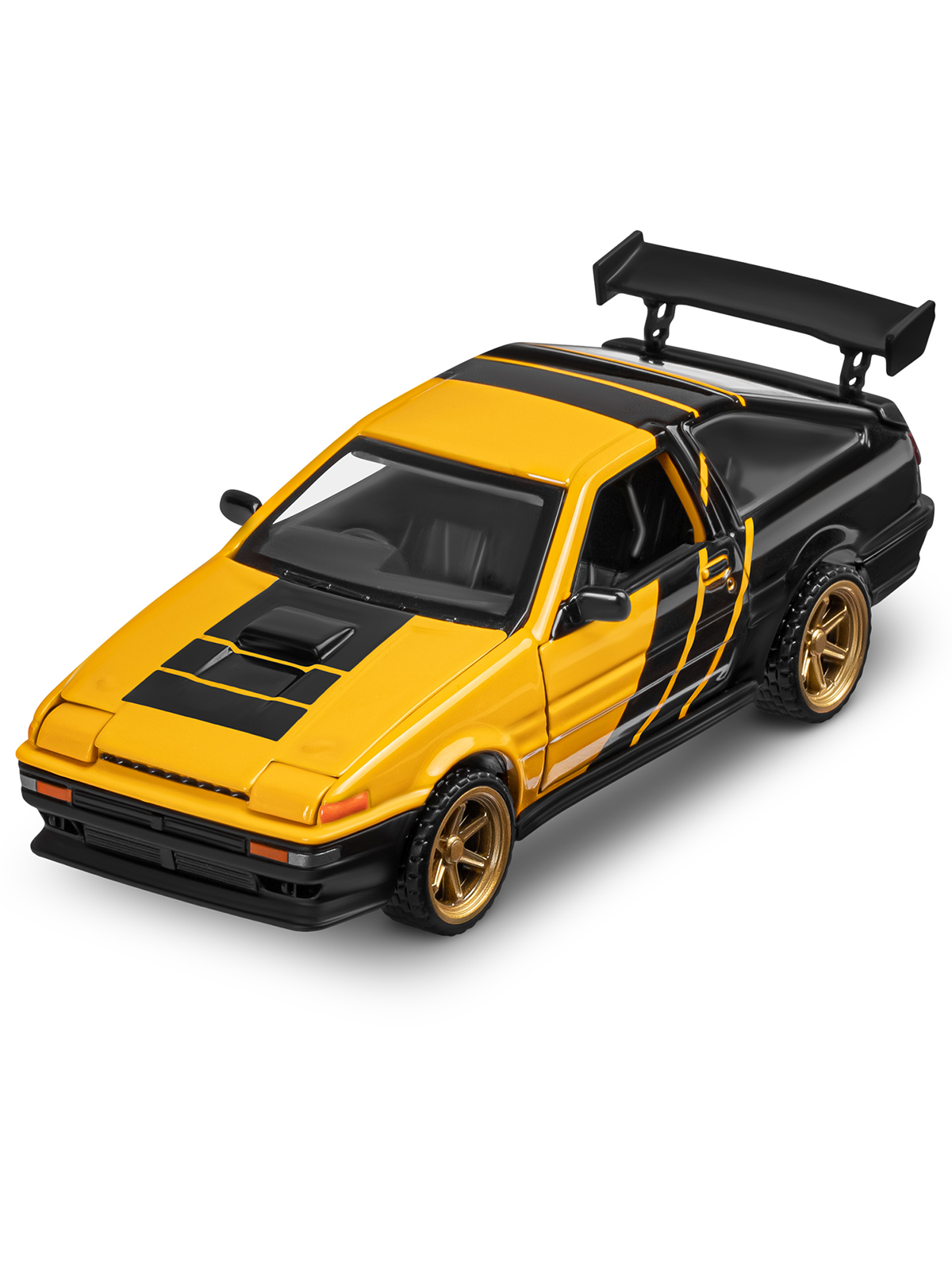 Автомобиль АВТОпанорама Toyota Sprinter Trueno Сборная модель 1:37 JB1251893 - фото 20