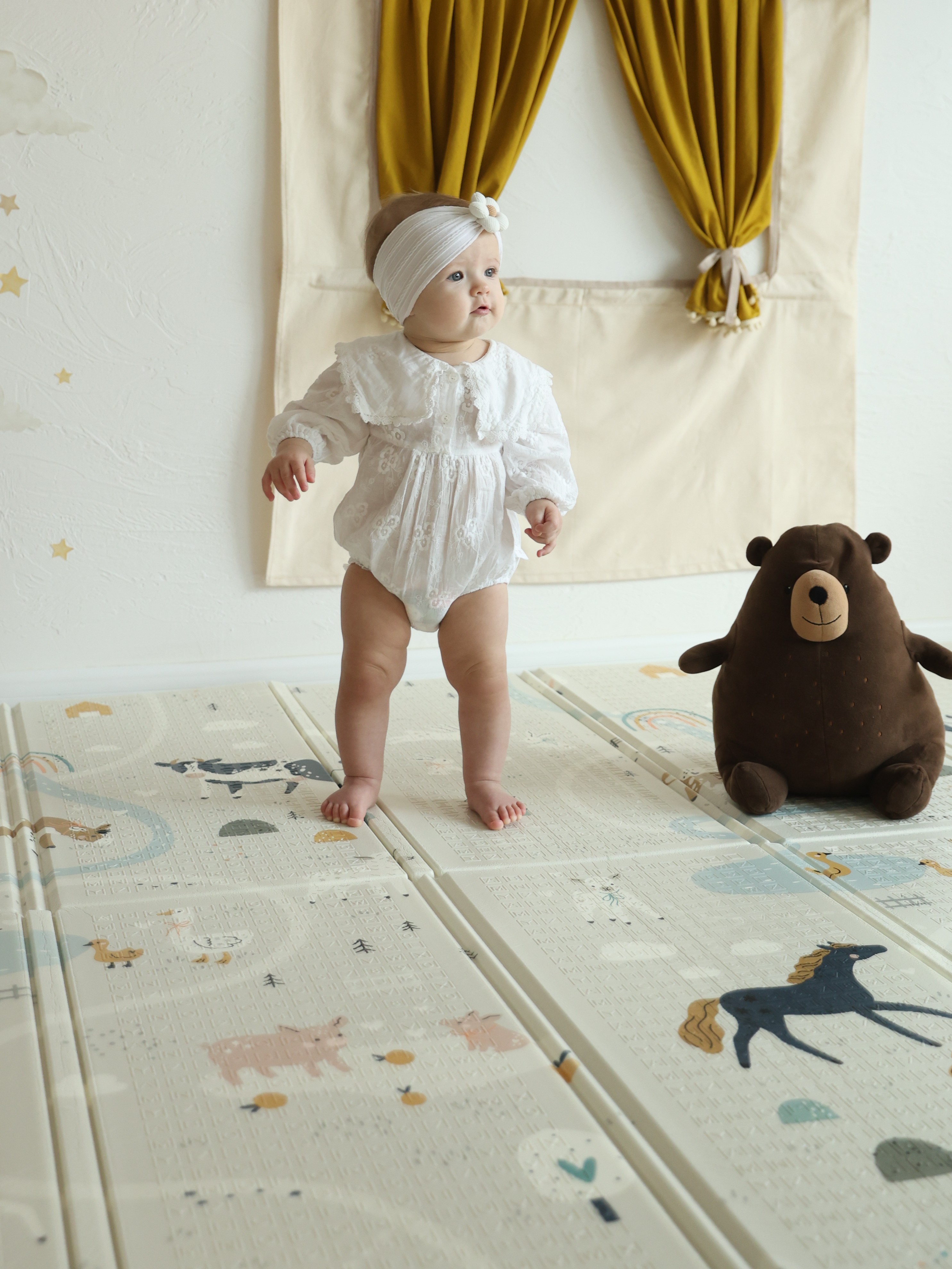 Детский складной коврик Pollzu Ферма 150 x 180 см - фото 1