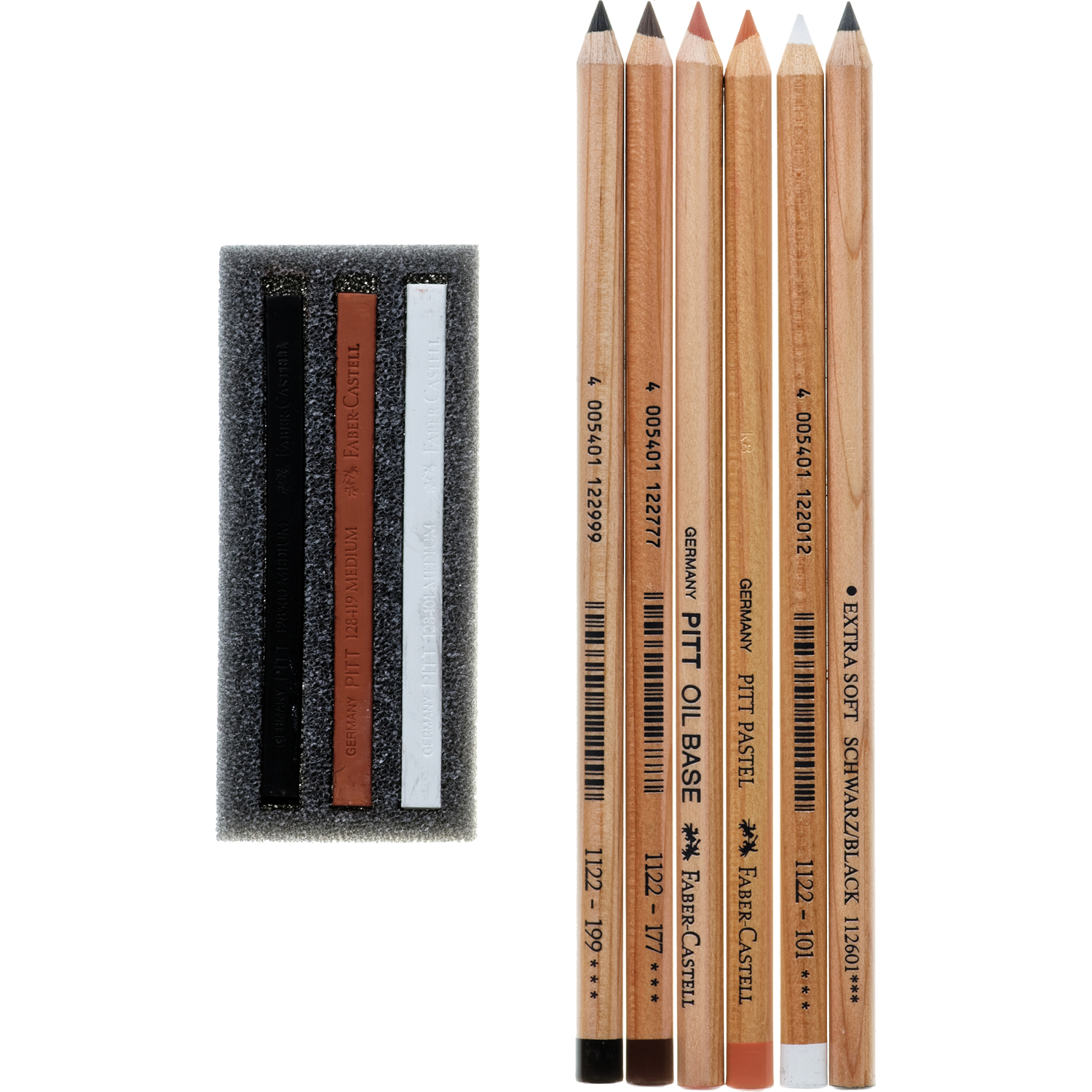 Набор для рисования Faber Castell Pitt Monochrome 9 шт. - фото 2