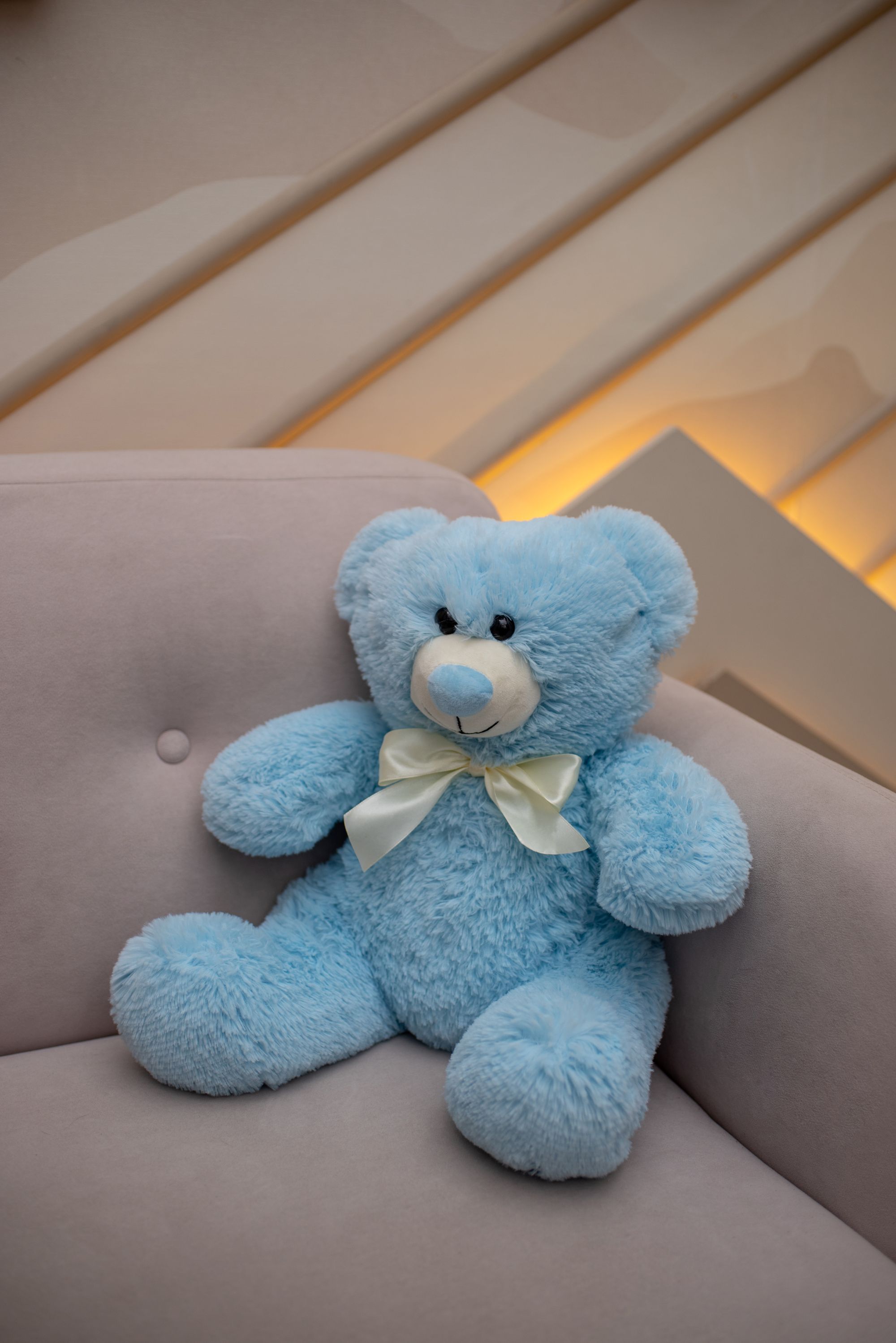 Изображение товара Мягкая игрушка Мишка Баффи 38 см голубой Tallula для ребенка