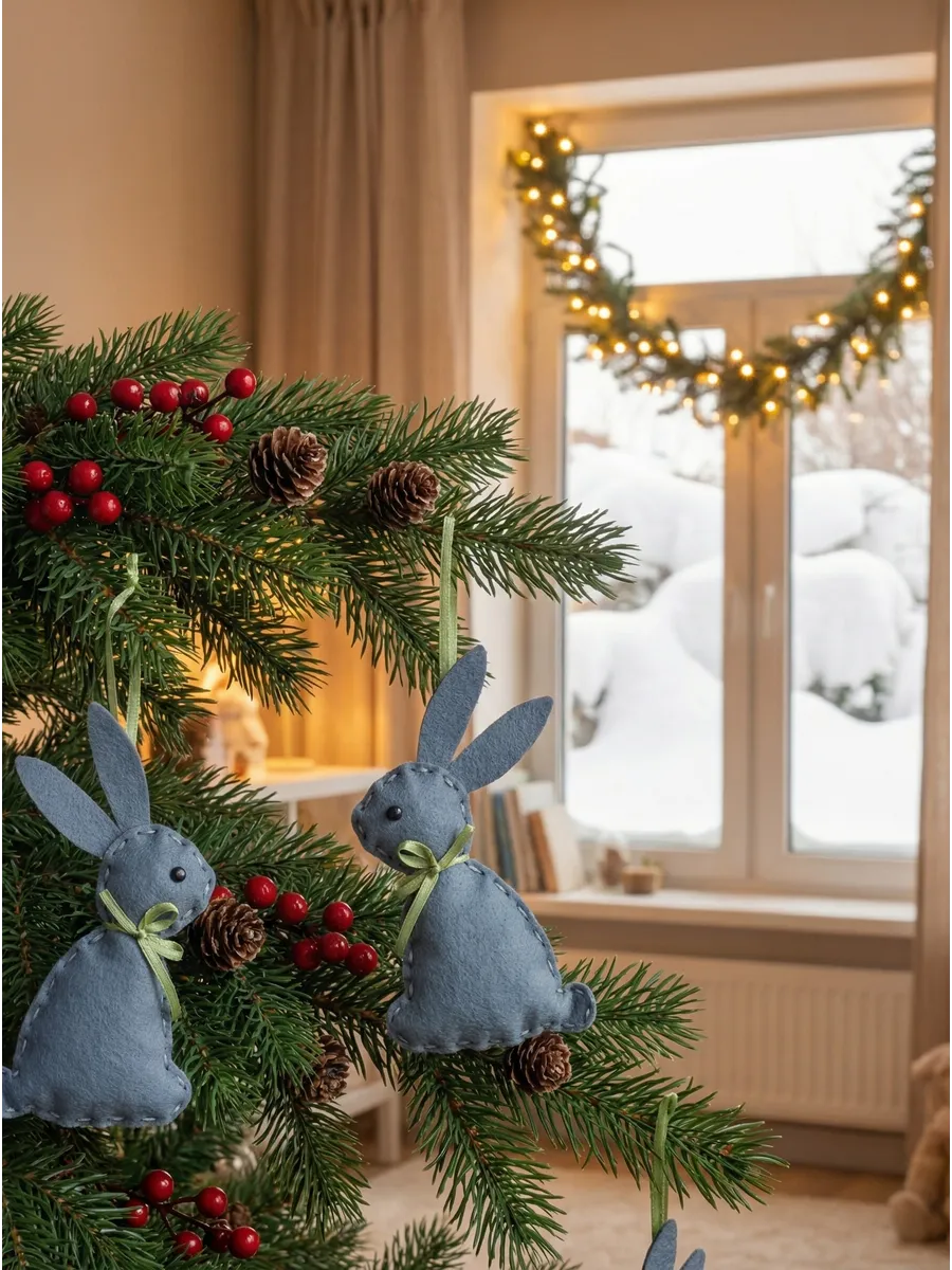 Набор для творчества HappyLine шитье Зайчики 7шт - фото 6