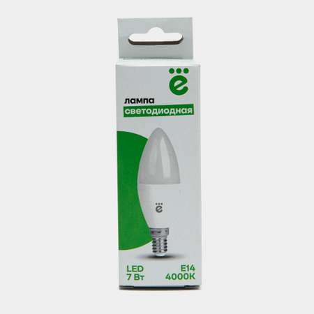 Лампочка ё Свеча LED-A60-7W-E14-4K