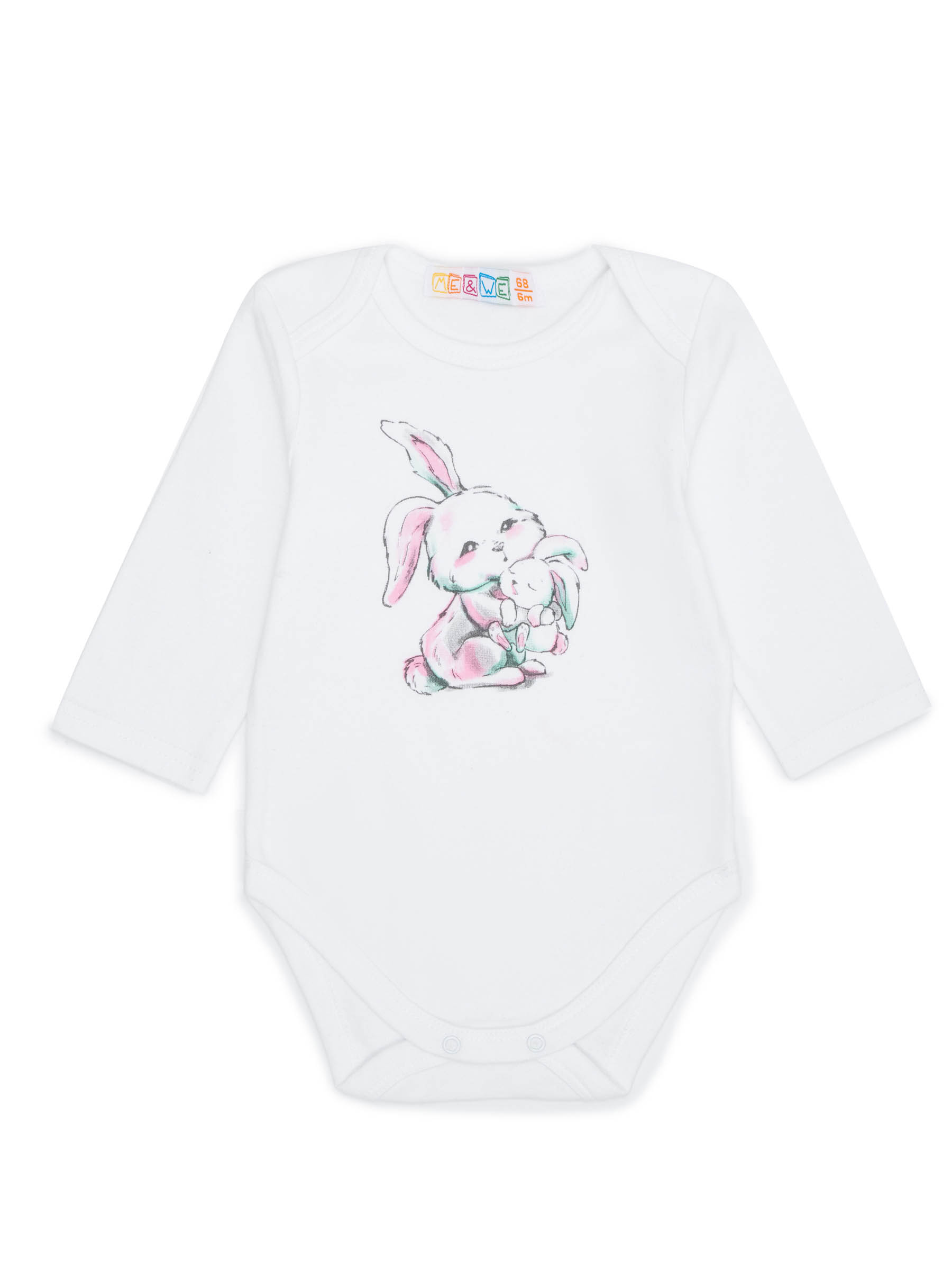 Боди 3 шт ME WE NG122-J731-302_Белый/Ментоловый - фото 2