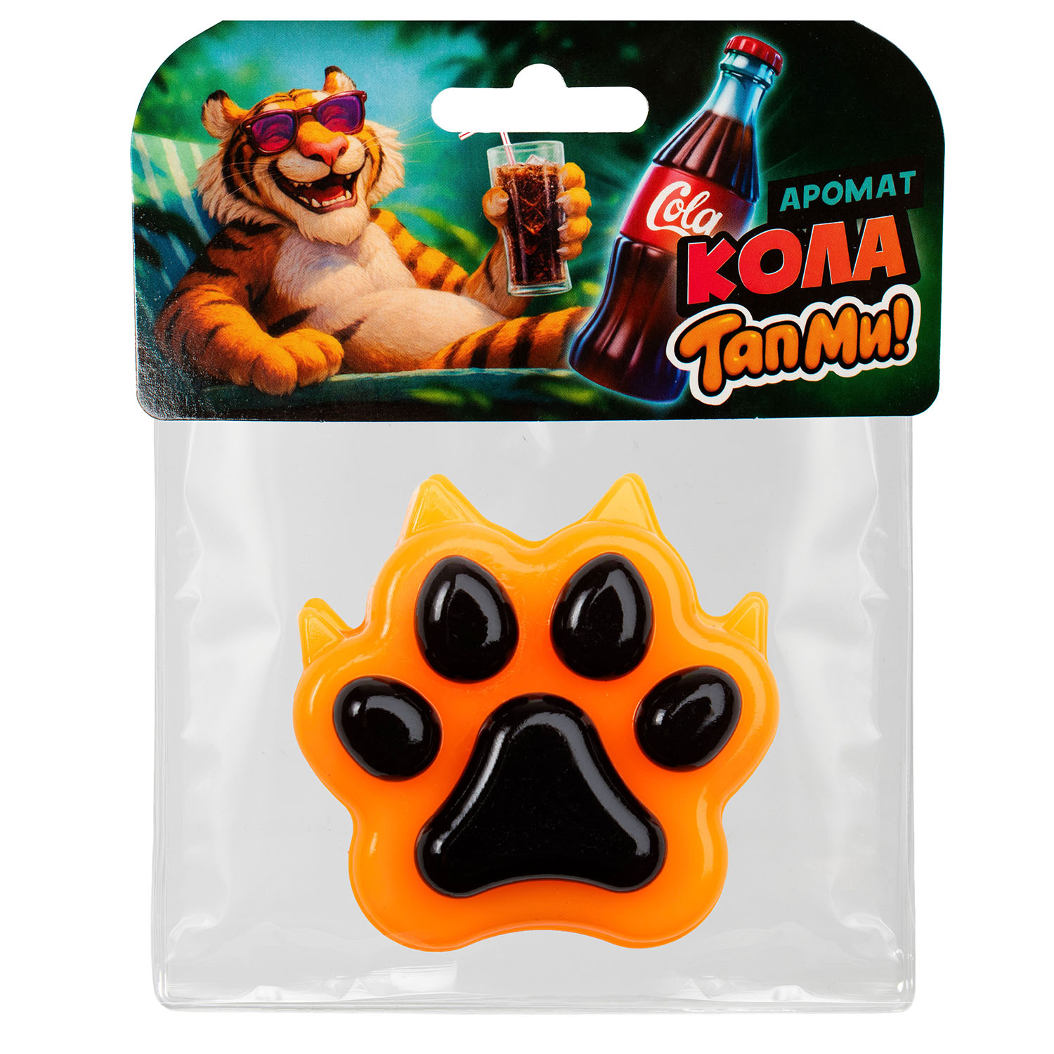 Игрушка-антистресс ТапМи сквиш Лапка Тигр - фото 1