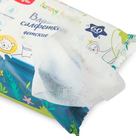 Влажные салфетки BabyGo 60 шт.