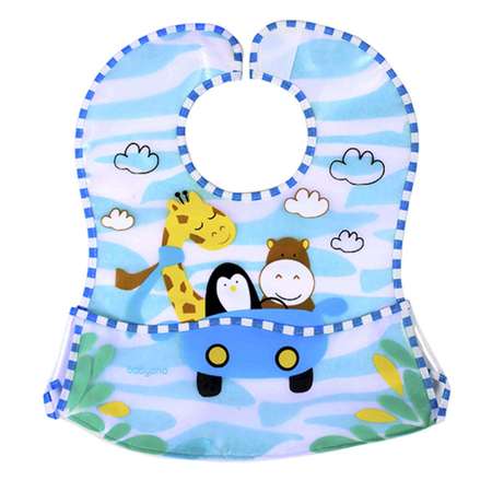 Нагрудник Babyono пластик 1 шт. в ассортименте